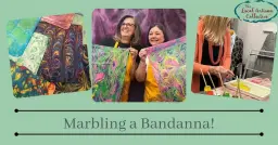 Marbling a Bandanna or Pillowcase