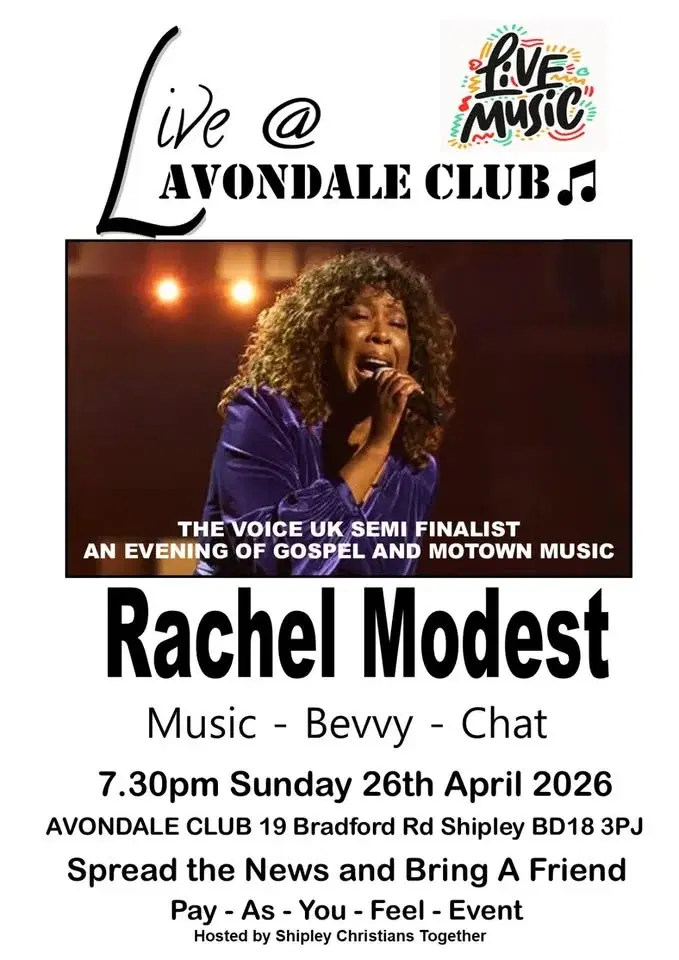 An evening of Gospel & Motown music with Rachel Modest