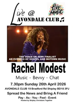 An evening of Gospel & Motown music with Rachel Modest