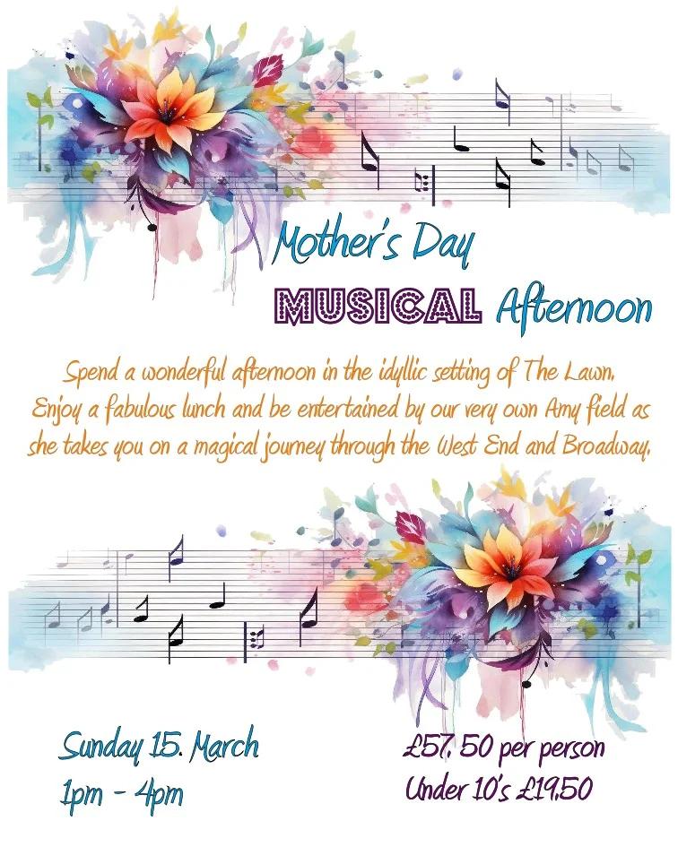MOTHER'S DAY LUNCH AND MUSICAL AFTERNOON - SORRY NOW FULL