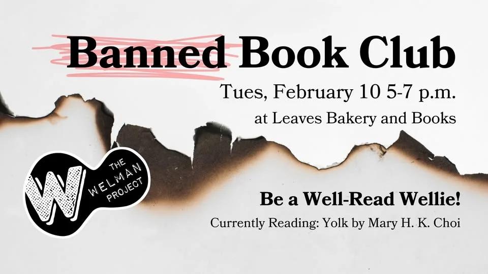 The Welman Project's Banned Book Club at Leaves Bakery & Books