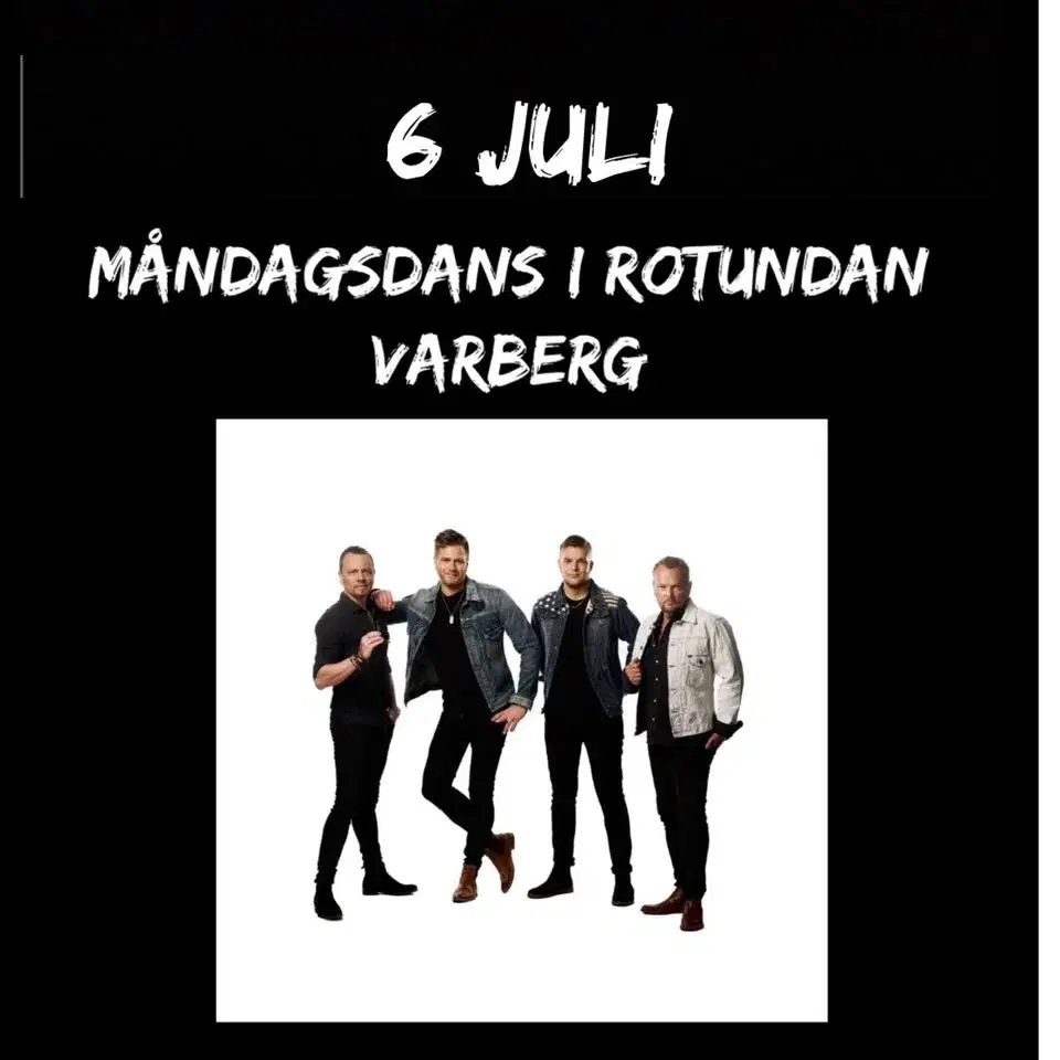 Måndagsdans till Sannex i Varberg 6 juli 2026