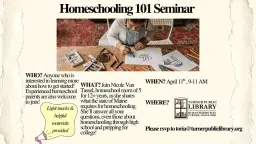Homeschooling 101 Seminar
