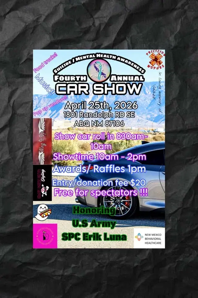 4th Annual Suicide awareness / Mental Health car show