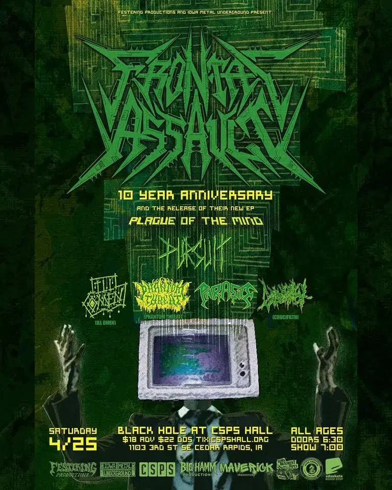 FRONTAL ASSAULT 10 YEAR ANNIVERSARY AND RELEASE SHOW