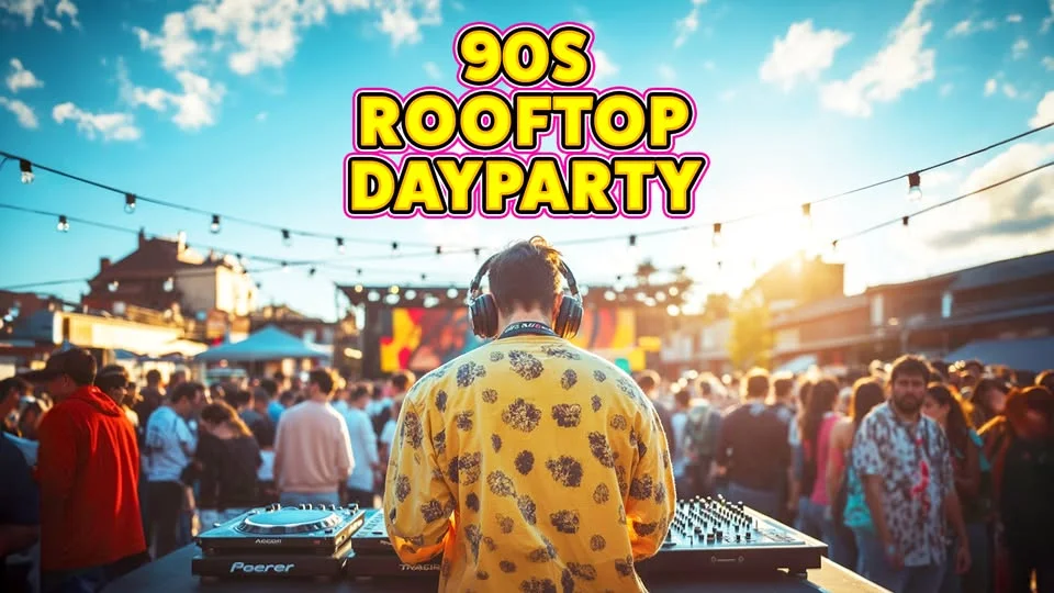 90s Rooftop Day Party: Cardiff ☀️