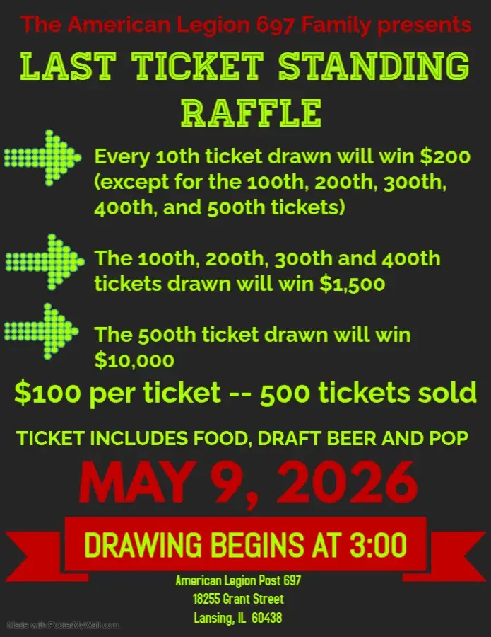 LAST TICKET STANDING RAFFLE
