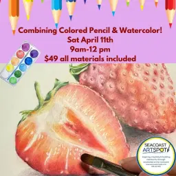 BOTANICAL ART: Combining Colored Pencil & Watercolor! $49
