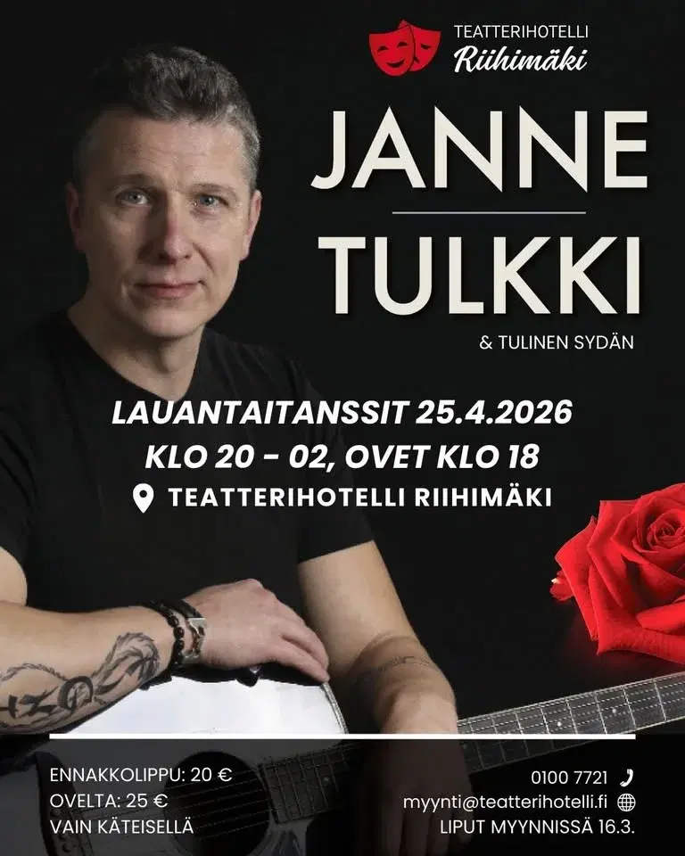 Janne Tulkki - Lauantaitanssit 25.4.2026