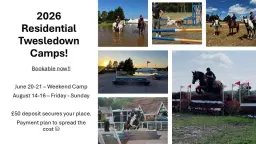 Twesledown 2026 Camp