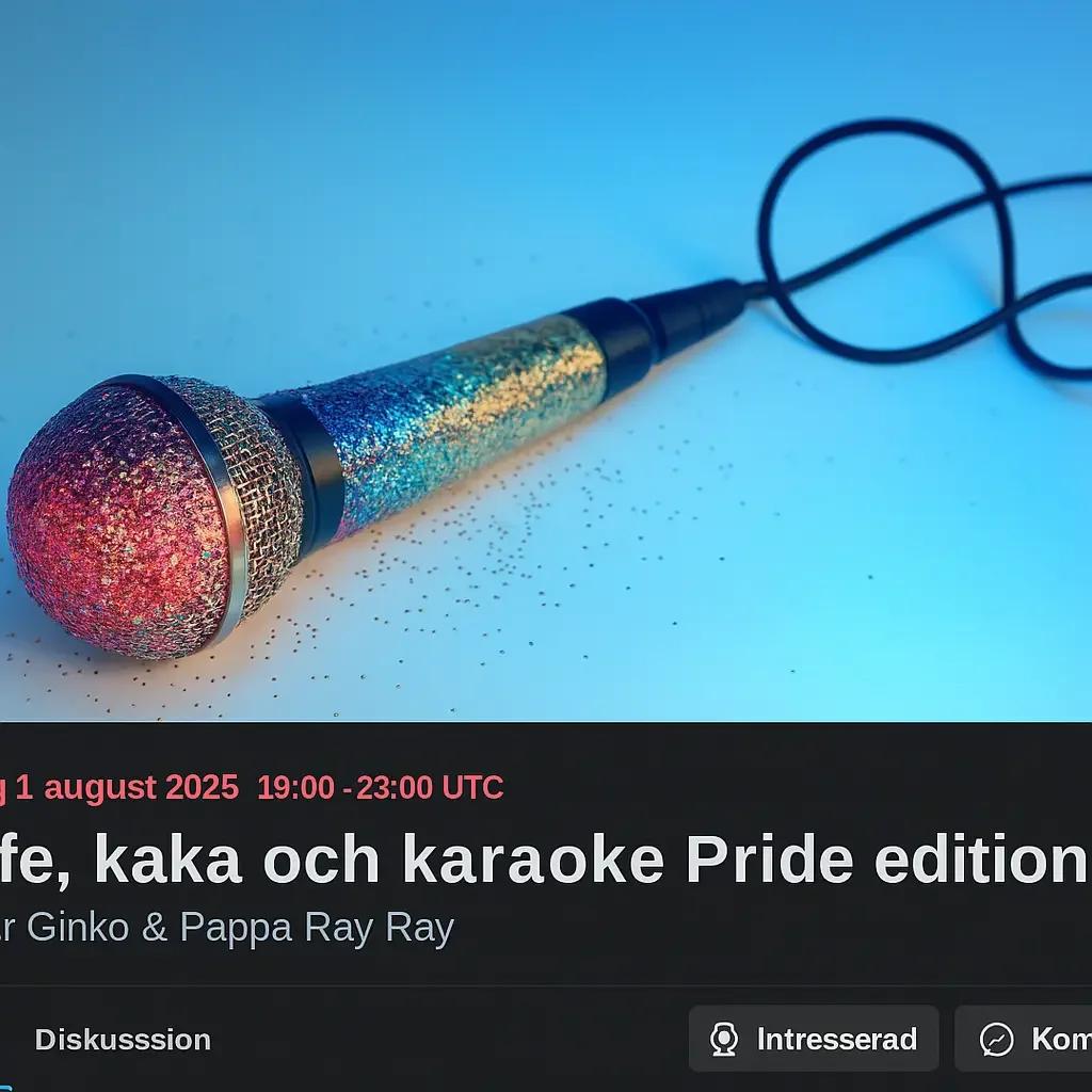 đ€đ Kaffe, kaka och karaoke Pride edition!