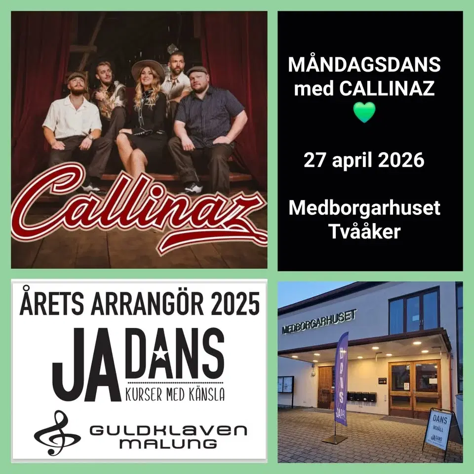 MĂ
NDAGSDANS đ Callinaz i Medborgarhuset, TvÄÄker