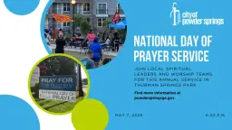 National Day of Prayer