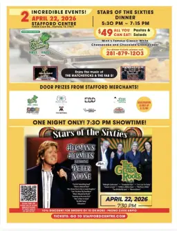 Stars of The 60s Dinner and Show with Herman’s Hermits & The Grass Roots