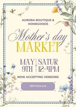 2nd Annual Mothers Day Market