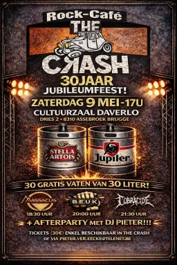 30 JAAR ROCK-CAFE THE CRASH!!! JUBILEUMFEEST!!!