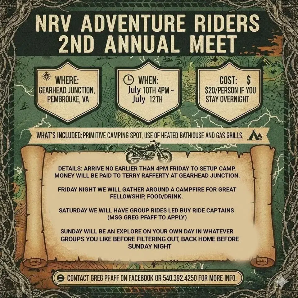 NRV Adventure Riders 2nd Annual Group Meet