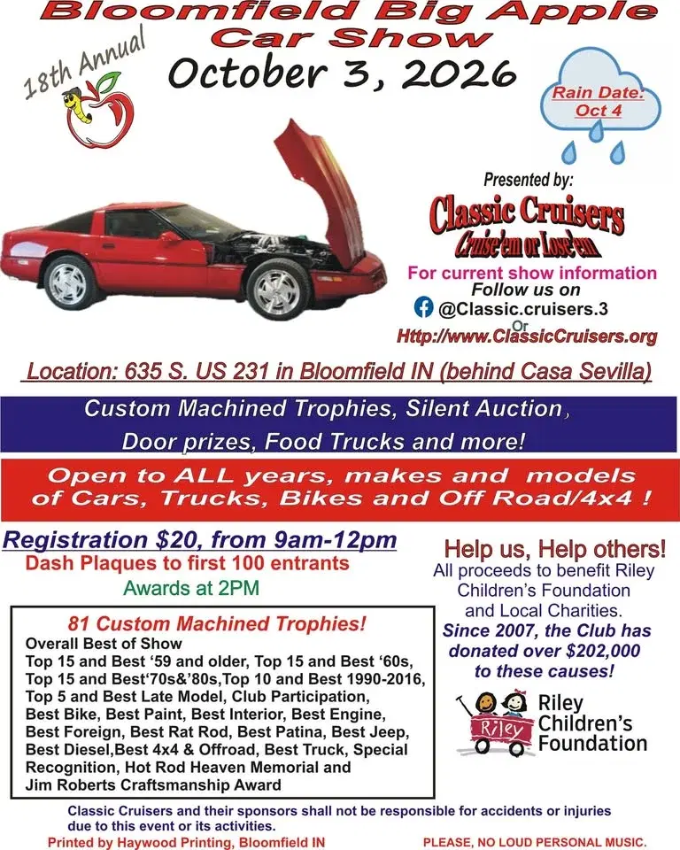 18th Annual Bloomfield Big Apple Car Show