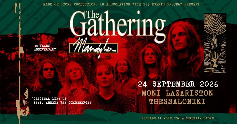 The Gathering (NL) “Mandylion” 30-Year Anniversary live στην Θεσσαλονίκη