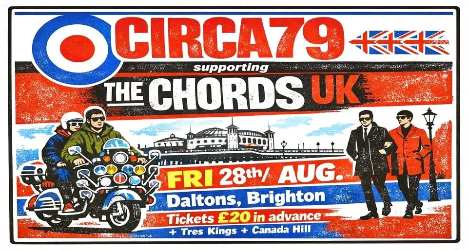 CIRCA79 Live supporting THE CHORDS UK @ Daltons, Brighton. Two Tone Ska, Mod, Punk & New Wave