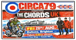 CIRCA79 Live supporting THE CHORDS UK @ Daltons, Brighton. Two Tone Ska, Mod, Punk & New Wave