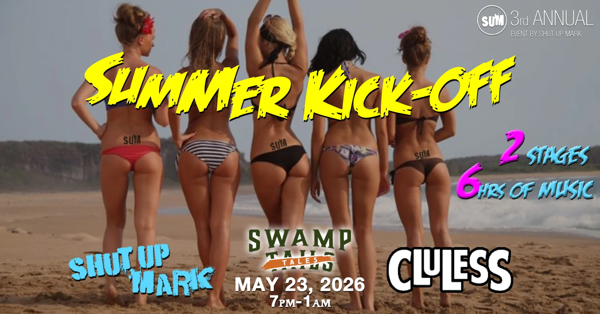 Summer Kick-Off! SUM & Cluless @ Swamp Tales