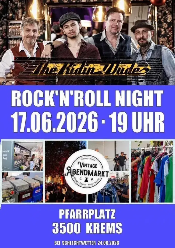 Vintage Abend Markt Krems