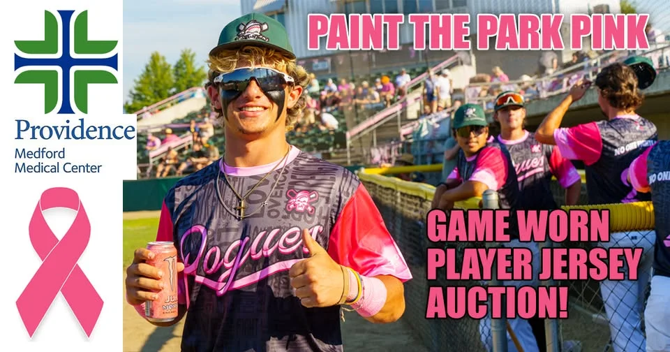 Paint the Park PINK | Pink Jersey Auction on June 13 | Rogues vs Fresno A's