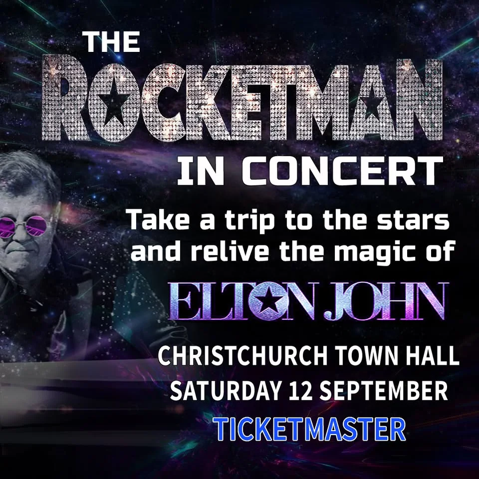 CHRISTCHURCH TOWN HALL James Hay Theatre - Saturday 12 SEPTEMBER, from 7.30pm.