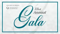 33rd Annual Gala