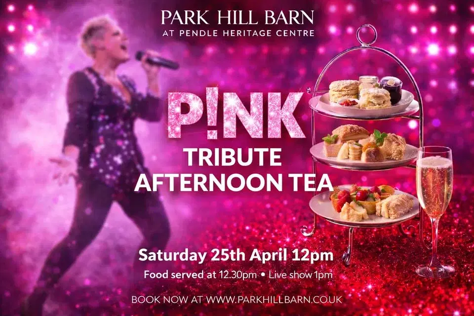PINK tribute afternoon tea performed by Emily Clark at Park Hill Barn Barrowford