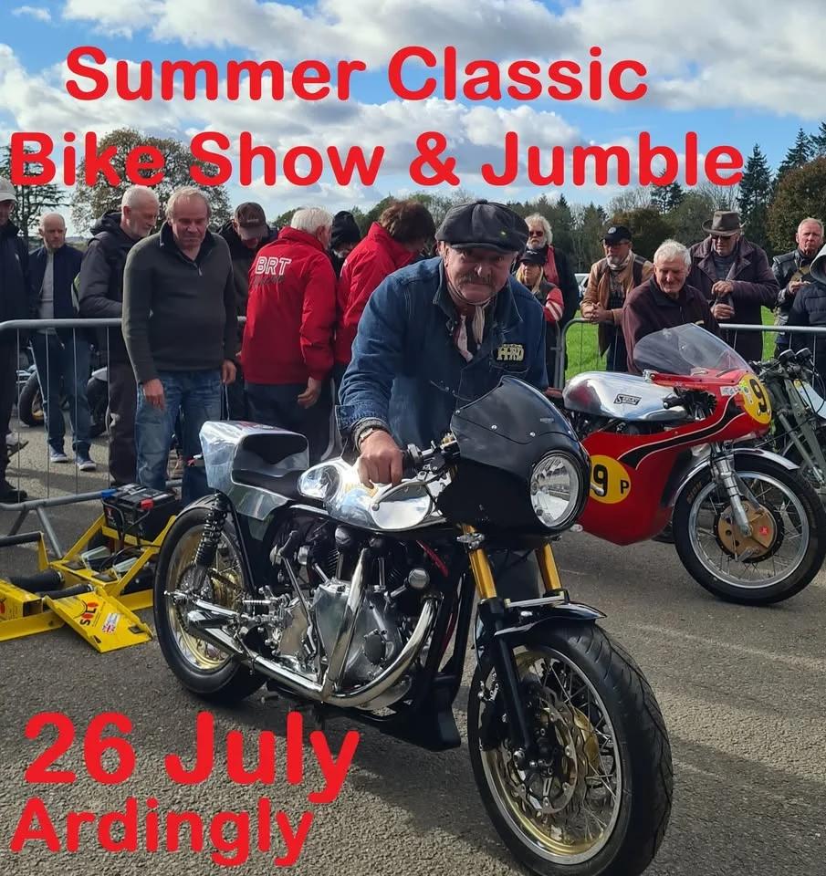 Summer Classic Bike Show & BikeJumble: Sunday 26 July 2026