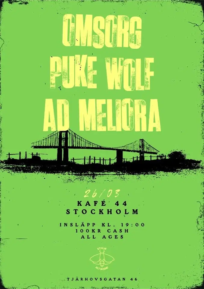 OMSORG | PUKE WOLF | AD MELIORA - Kafé 44