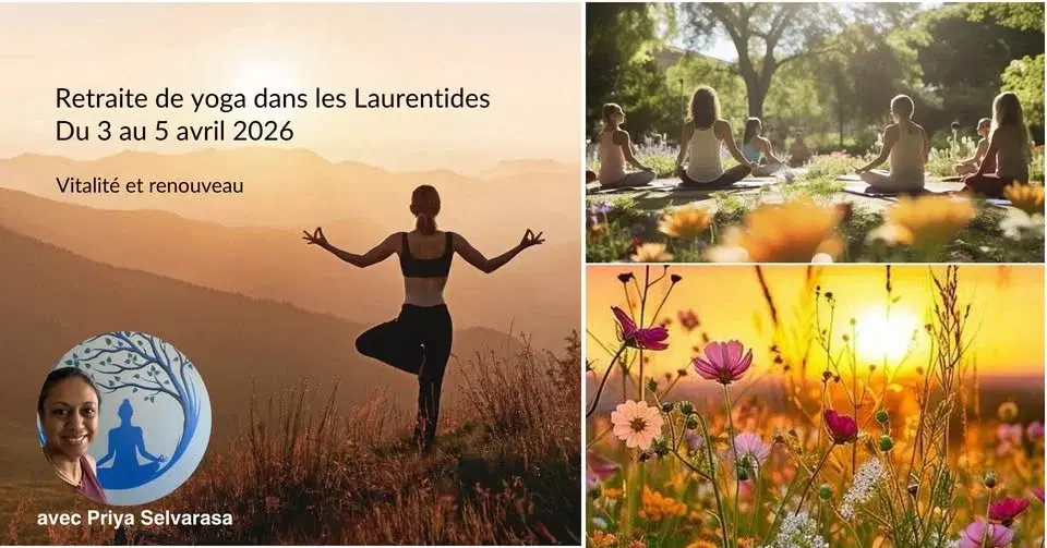 Retraite de yoga dans les Laurentides au Centre Kio - Avril 2026
