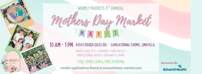 Whimsy Market's 5th Annual Mother's Day Market
