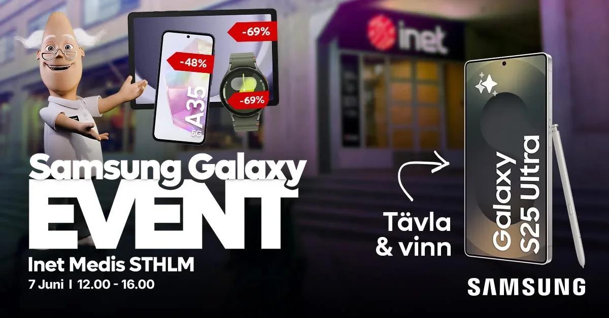 🎉 Samsung Galaxy-event med Inet på Medborgarplatsen! 🚀✨