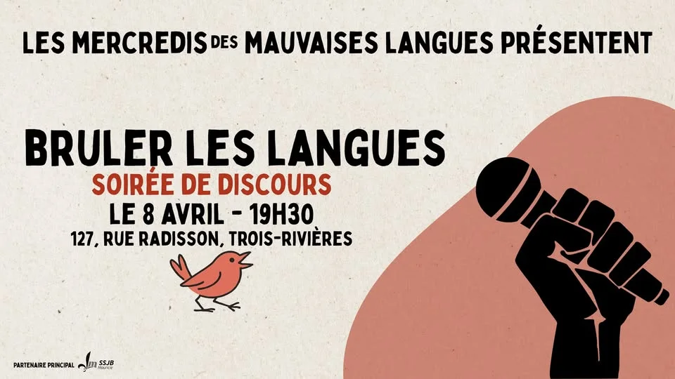 Brûler les langues - Soirée de discours aux Mercredis des mauvaises langues