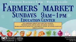 Wheeler Farm Winter Farmers' Market