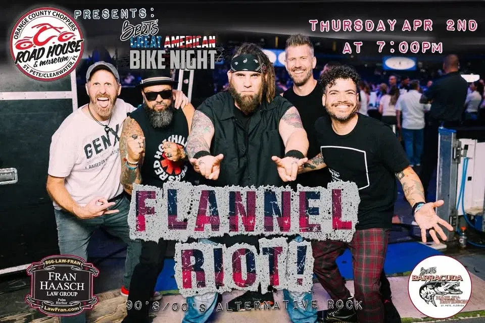 Flannel Riot at OCC Roadhouse - Bert's Great American Bike Night