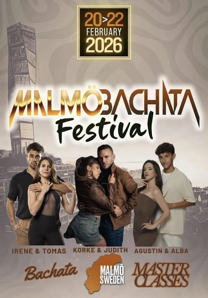 ★ 3.5 HOURS of BACHATA MASTER CLASSES with 3 of the BIGGEST Bachata Sensual couples (Malmö)★