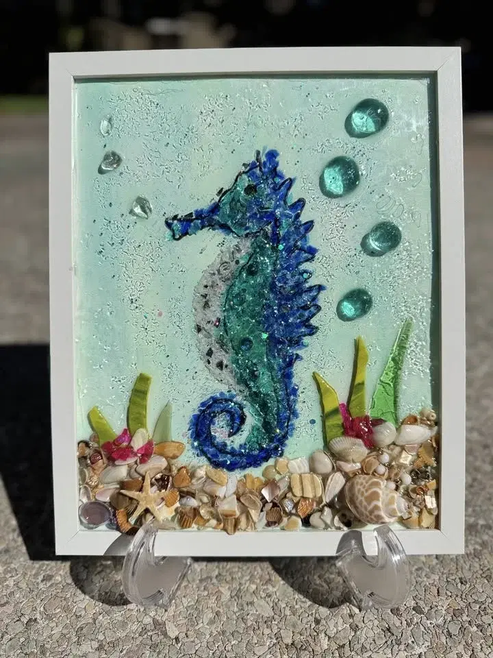 Glass & Resin Seahorse Art Workshop