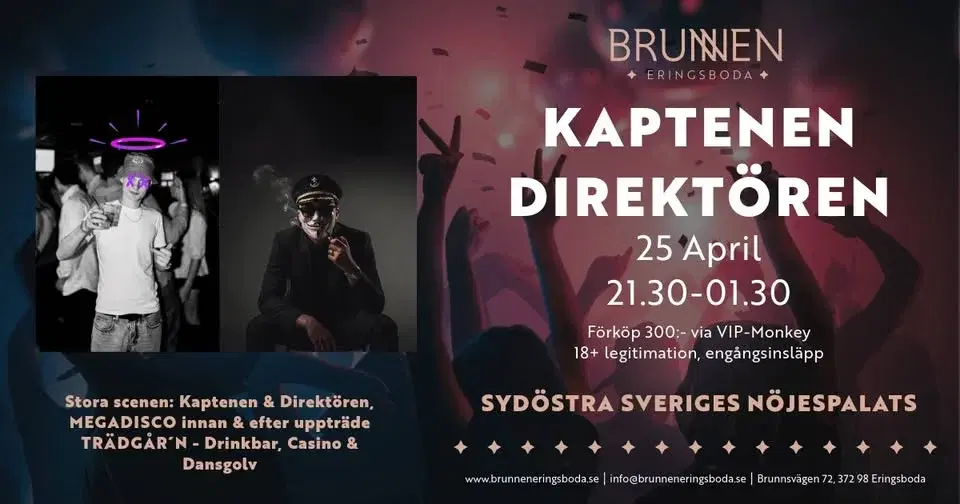 Partykväll - Kaptenen & Direktören