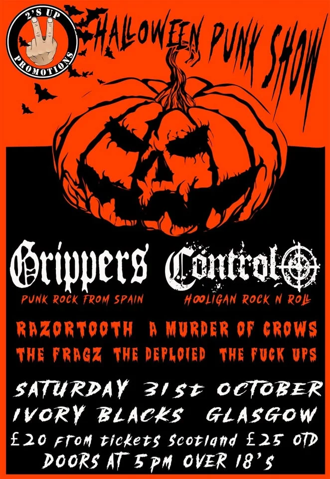 Halloween Punk Show w/ Grippers + Control + Razortooth + more