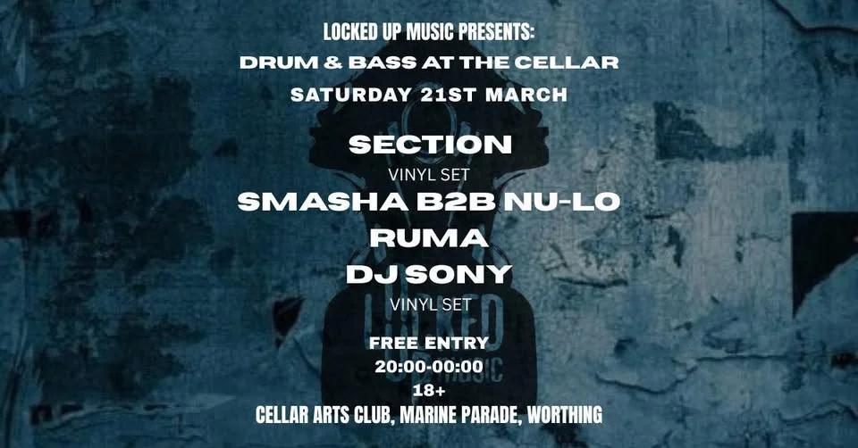 Locked Up Music presents Drum & Bass at The Cellar