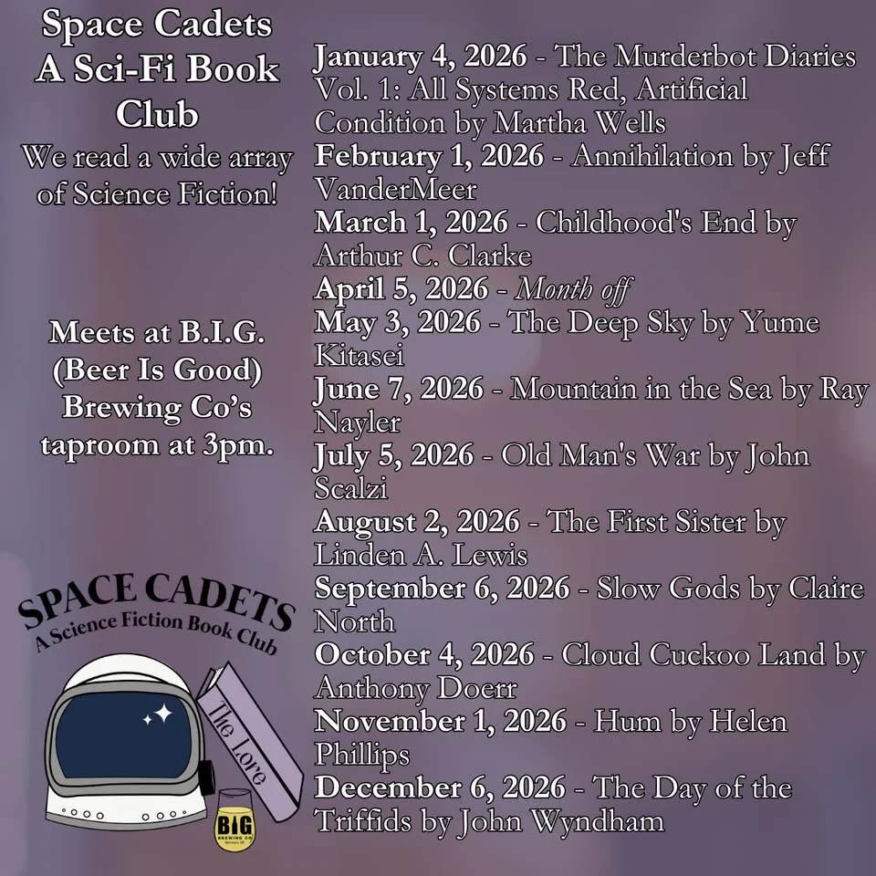 Space Cadets Sci-Fi Book Club at Beer Is Good Brewing Co.