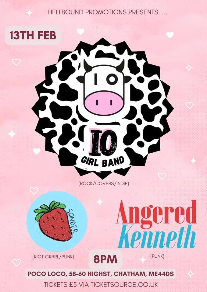 IO GIRL BAND + ANGERED KENNETH + SONDER