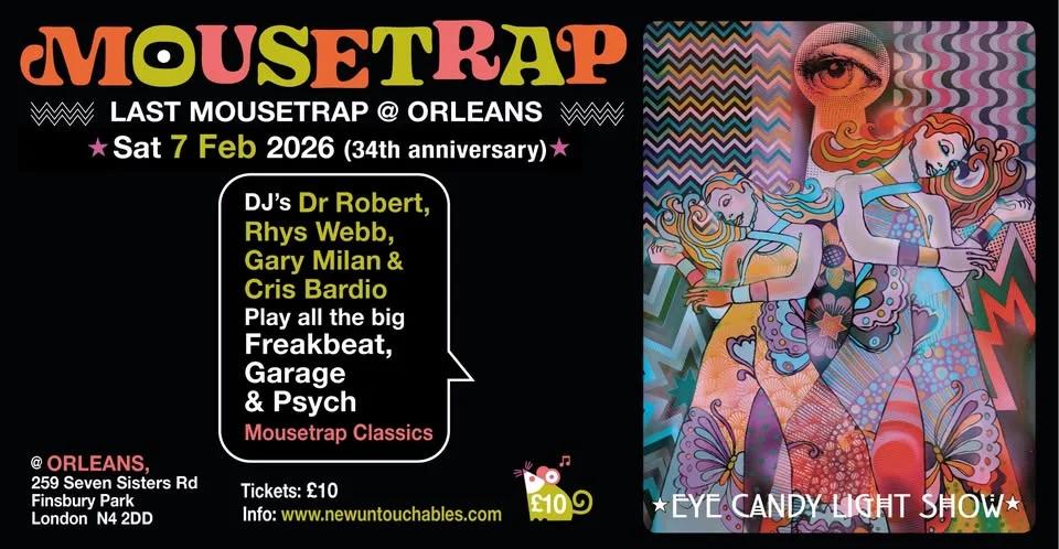 LAST MOUSETRAP ALLNIGHTER @ ORLEANS- 34th ANNIVERSARY