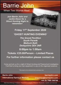 The Grand Pavillion Matlock Bath Paranormal Investigation
