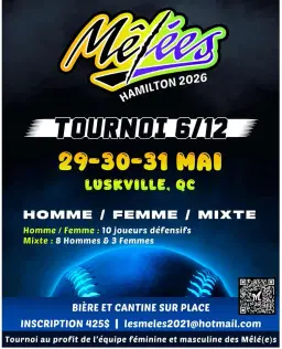 Tournoi 29-30-31 Mai 2026