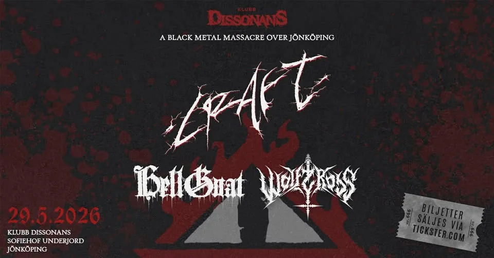 Craft + Hellgoat + Wolfcross @ Klubb Dissonans